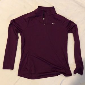 Purple Underarmour 1/4 zip— size large